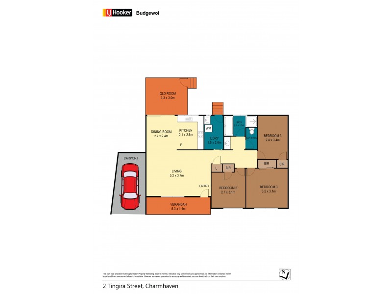 2 Tingira Street, Charmhaven NSW 2263 Floorplan