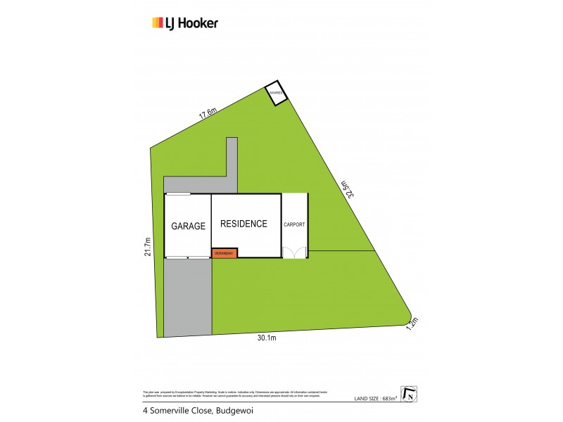 4 Somerville Close, Budgewoi NSW 2262 Floorplan