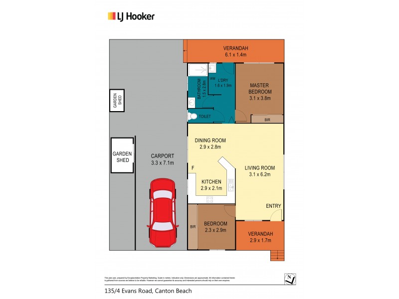 135/2 Evans Road, Canton Beach NSW 2263 Floorplan