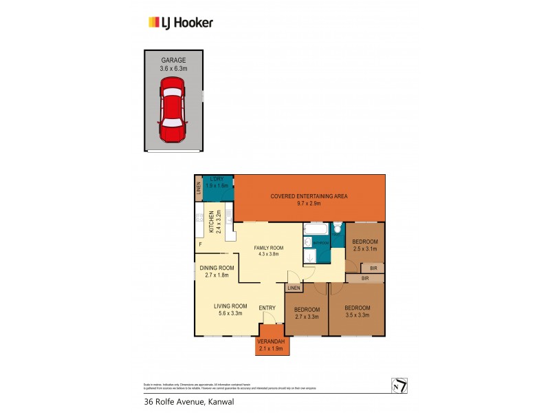 36 Rolfe Avenue, Kanwal NSW 2259 Floorplan
