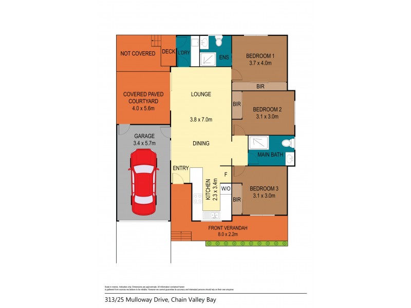 313/25 Mulloway Road, Chain Valley Bay NSW 2259 Floorplan