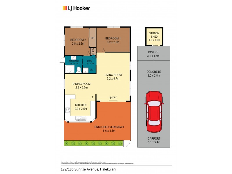 129/186 Sunrise Avenue, Halekulani NSW 2262 Floorplan