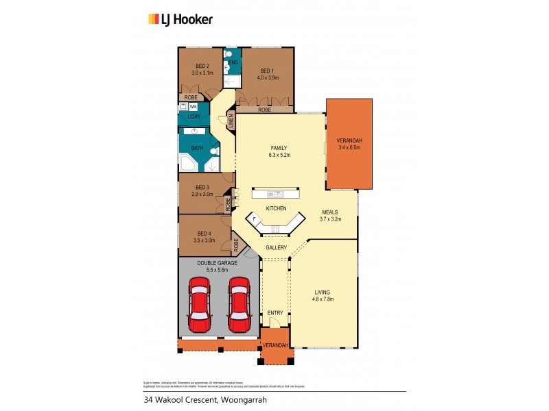 34 Wakool Crescent, Woongarrah NSW 2259 Floorplan