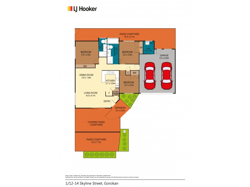 1/12-14 Skyline Street, Gorokan NSW 2263 Floorplan