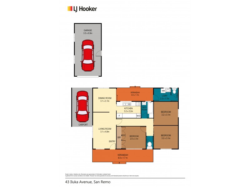 43 Iluka Avenue, San Remo NSW 2262 Floorplan