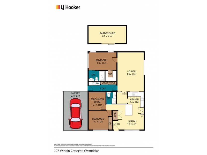 127 Winbin Crescent, Gwandalan NSW 2259 Floorplan