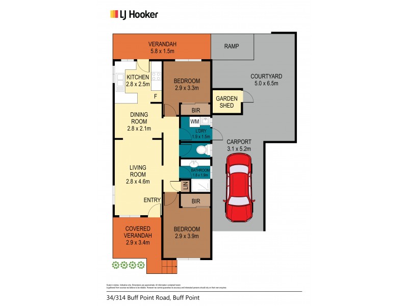 34/314 Buff Point Avenue, Buff Point NSW 2262 Floorplan
