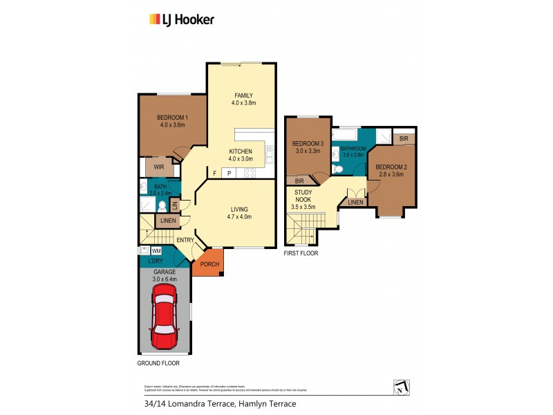 34/14 Lomandra Terrace, Hamlyn Terrace NSW 2259 Floorplan