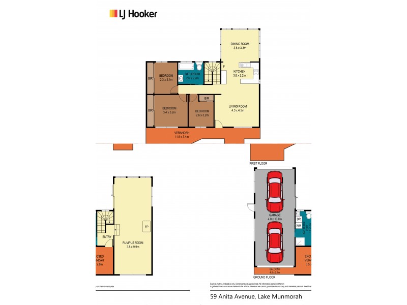 59 Anita Avenue, Lake Munmorah NSW 2259 Floorplan