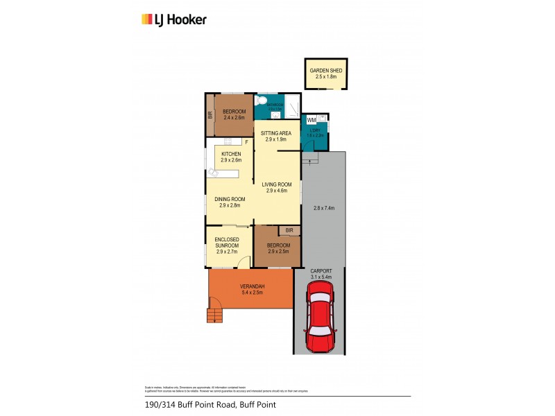 Unit 190/314 Buff Point Avenue, Buff Point NSW 2262 Floorplan