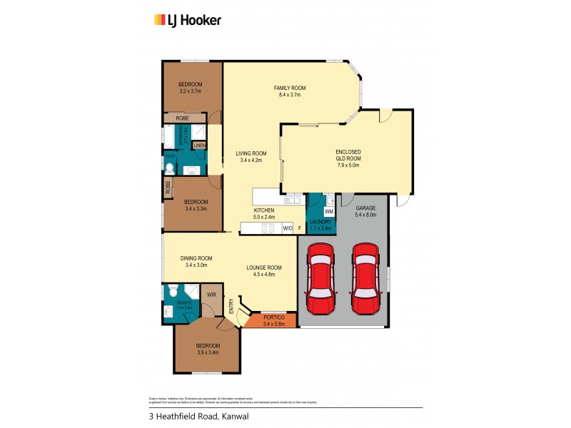 3 Heathfield Road, Kanwal NSW 2259 Floorplan