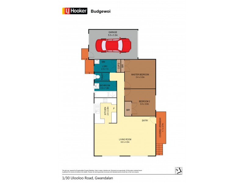 1/30 Ulooloo Road, Gwandalan NSW 2259 Floorplan