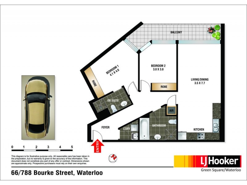 66/788 Bourke Street, Waterloo NSW 2017 Floorplan