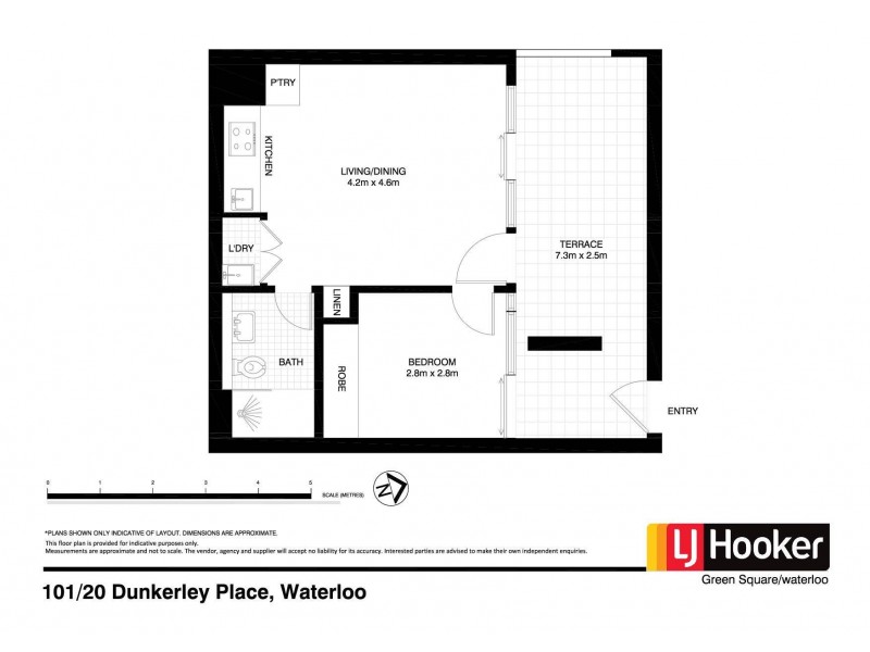 101/20 Dunkerley Place, Waterloo NSW 2017 Floorplan