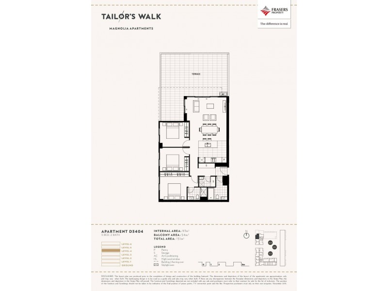 B2701/67 Wilson Street, Botany NSW 2019 Floorplan