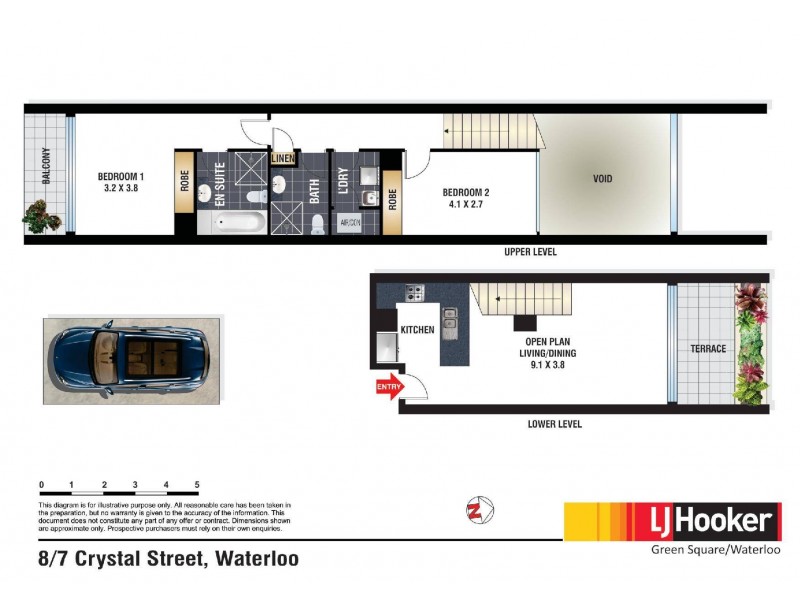 8/7 Crystal Street, Waterloo NSW 2017 Floorplan