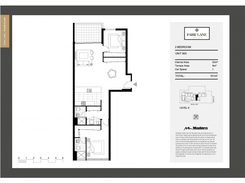 903/10 Martin Avenue, Wolli Creek NSW 2205 Floorplan