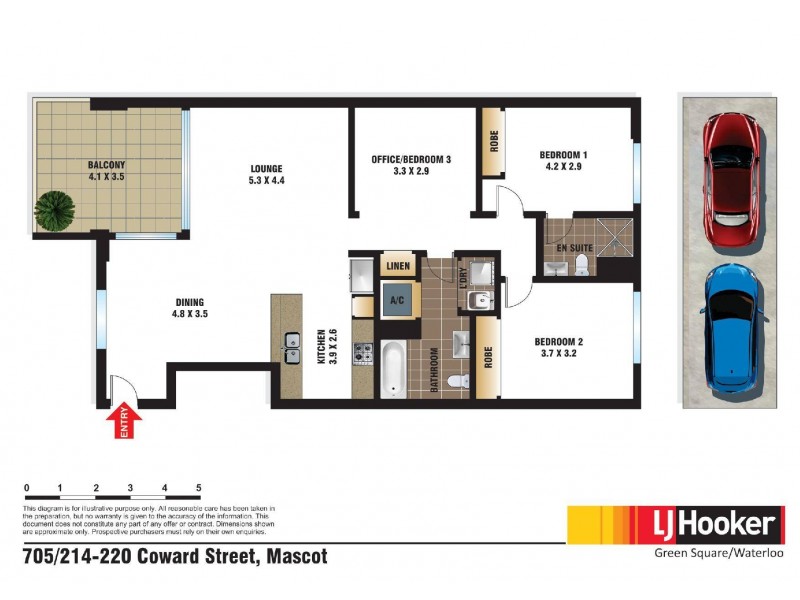 705/214-220 Coward Street, Mascot NSW 2020 Floorplan