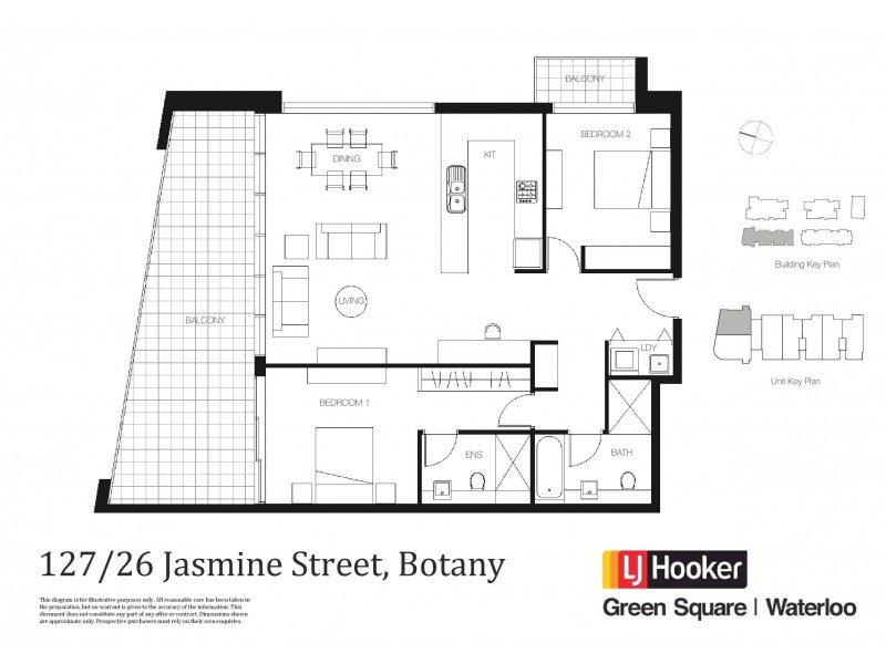 127/26 Jasmine Street, Botany NSW 2019 Floorplan