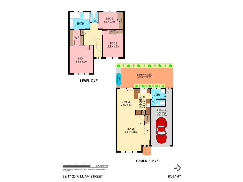 3E/17-25 William Street, Botany NSW 2019 Floorplan