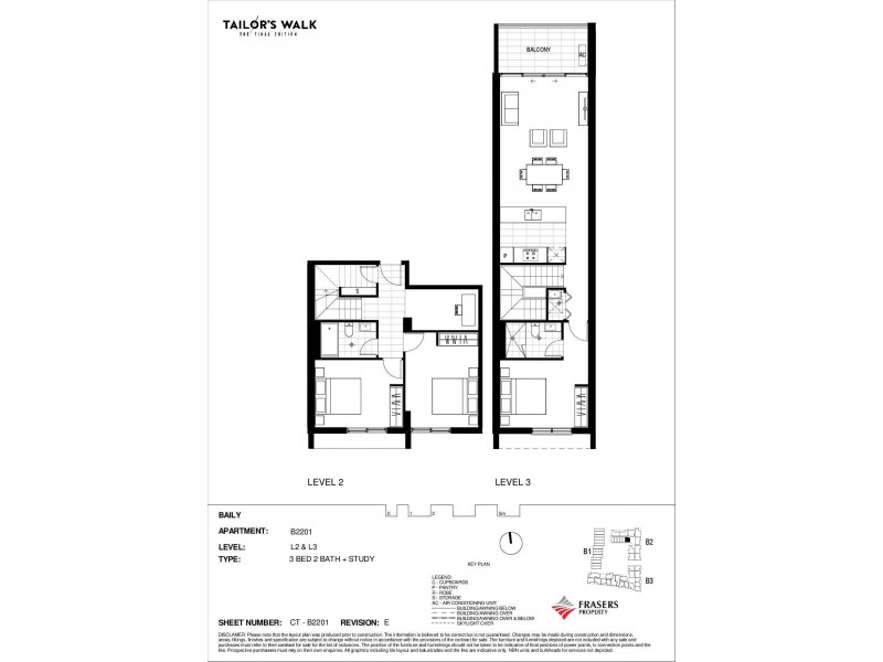 B2201/67 Wilson Street, Botany NSW 2019 Floorplan