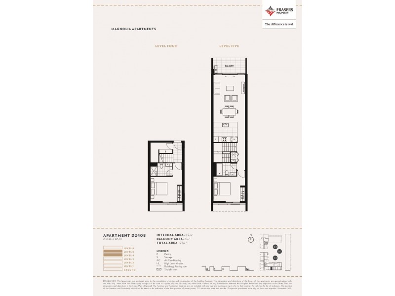 D2408/67 Wilson Street, Botany NSW 2019 Floorplan