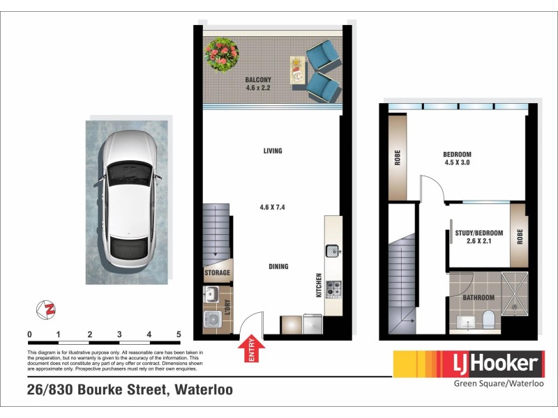 26/830 Bourke Street, Waterloo NSW 2017 Floorplan