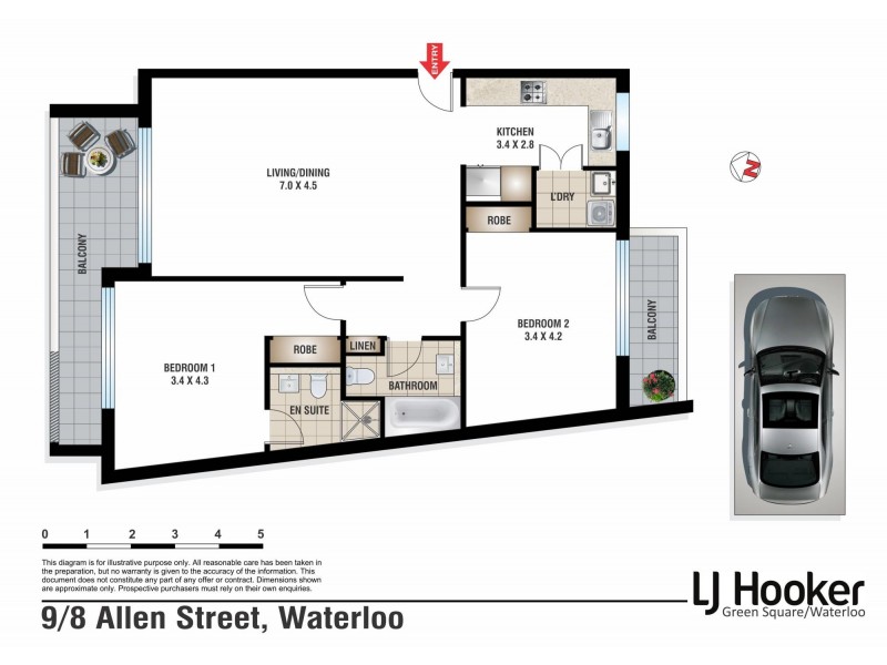 9/8 Allen Street, Waterloo NSW 2017 Floorplan