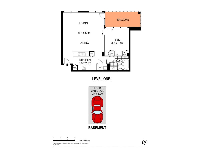 4/11 Grandstand Parade, Zetland NSW 2017 Floorplan