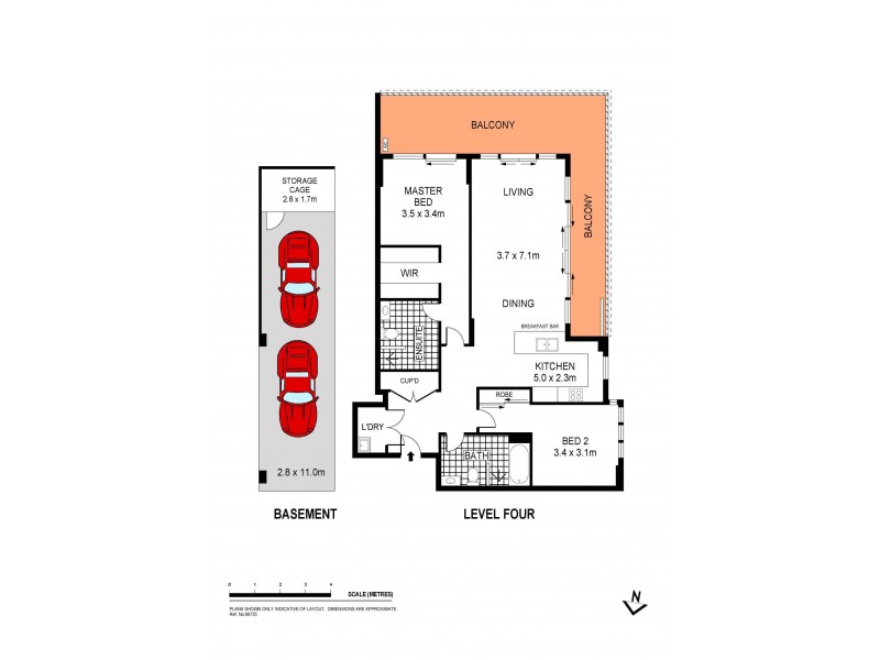 242/26 Jasmine Street, Botany NSW 2019 Floorplan