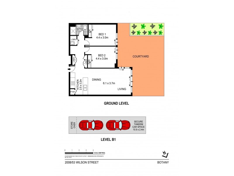 2008/53 Wilson Street, Botany NSW 2019 Floorplan