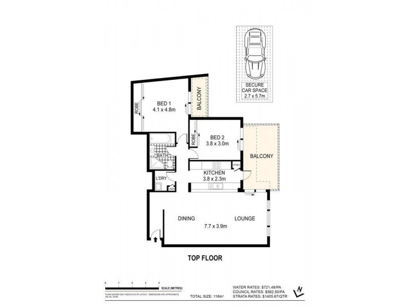 37/127 Banksia Street, Botany NSW 2019 Floorplan