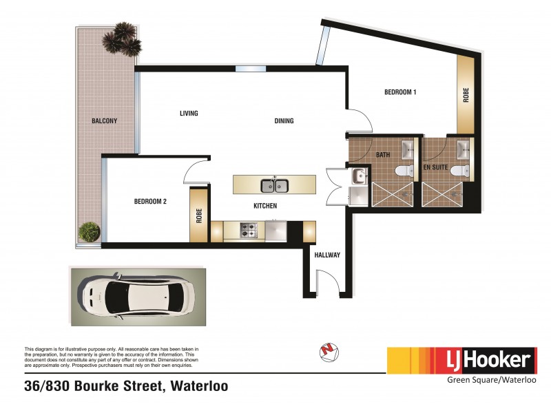 36/830 Bourke Street, Waterloo NSW 2017 Floorplan