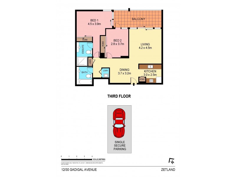 12/30 Gadigal Avenue, Zetland NSW 2017 Floorplan