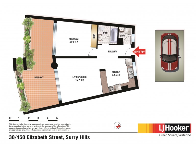 30/450 Elizabeth Street, Surry Hills NSW 2010 Floorplan