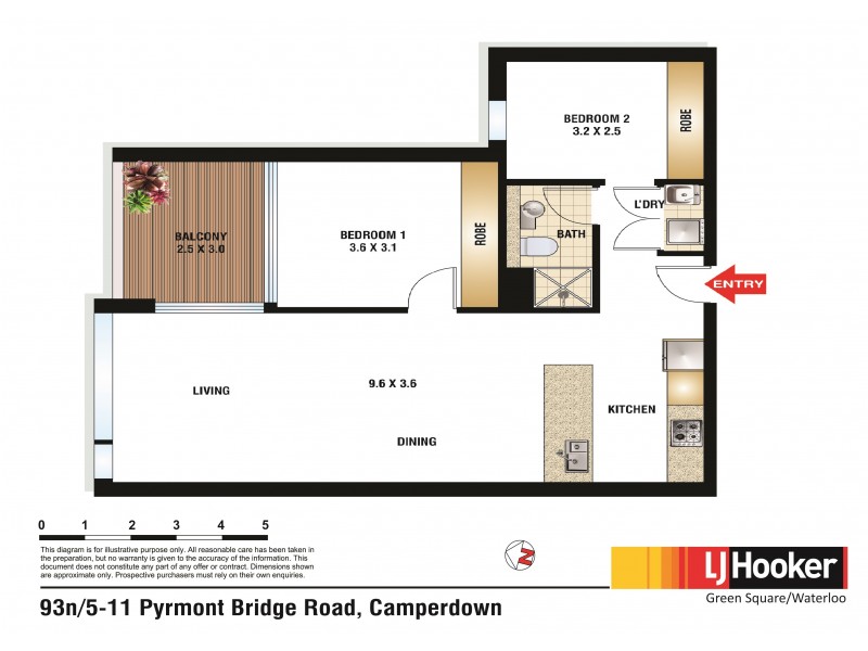 93N/5-11 Pyrmont Bridge Road, Camperdown NSW 2050 Floorplan