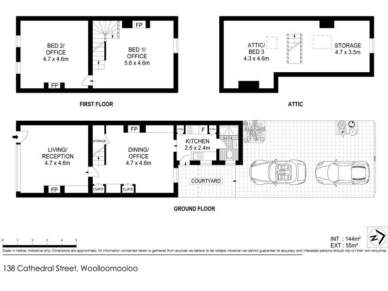 138 Cathedral Street, Woolloomooloo NSW 2011 Floorplan