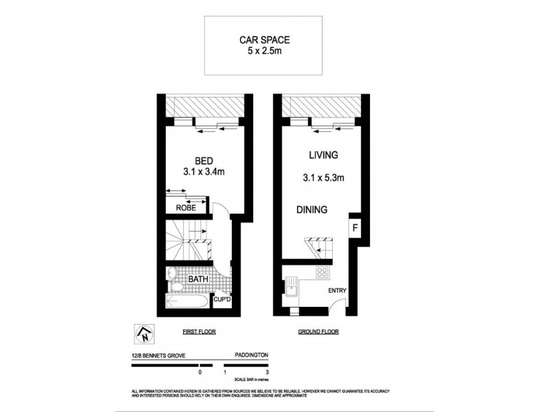 12/8 Bennetts Grove Avenue, Paddington NSW 2021 Floorplan