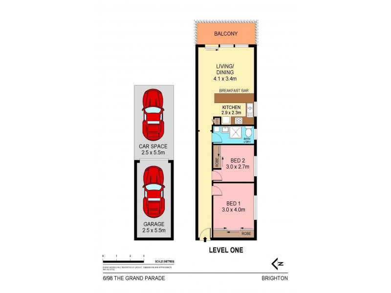 6/98 The Grand Parade, Brighton-le-sands NSW 2216 Floorplan