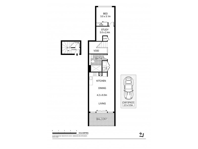 23/1 Thread Lane, Waterloo NSW 2017 Floorplan