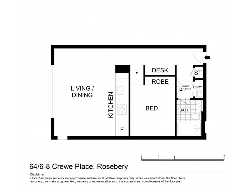 64/6-8 Crewe Place, Rosebery NSW 2018 Floorplan