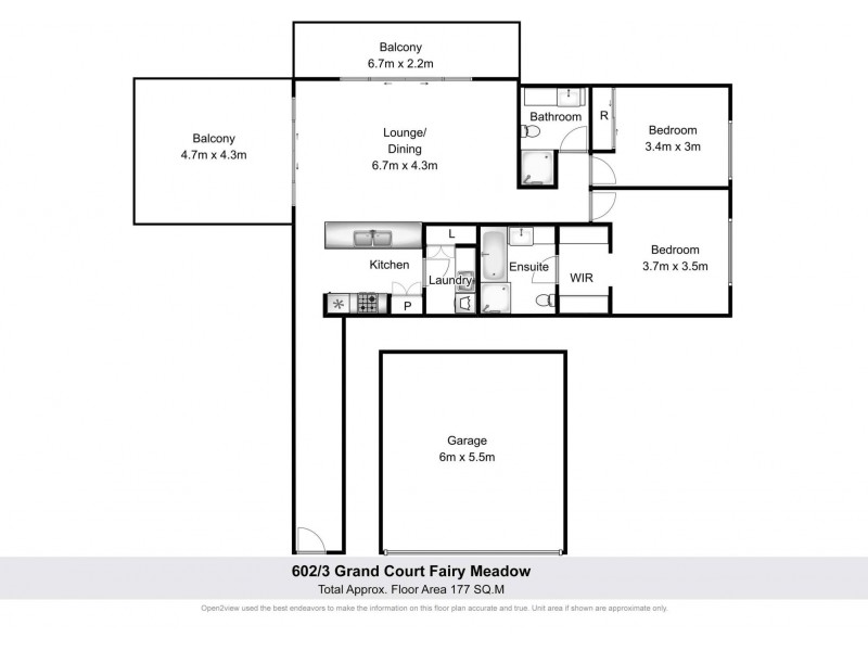 602/3 Grand Court, Fairy Meadow NSW 2519 Floorplan