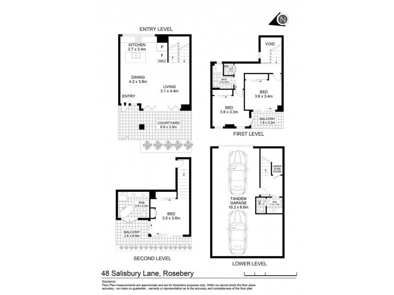 48 Salisbury Lane, Rosebery NSW 2018 Floorplan