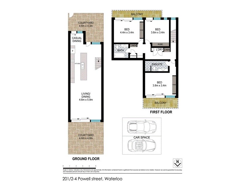 201/2-4 Powell Street, Waterloo NSW 2017 Floorplan