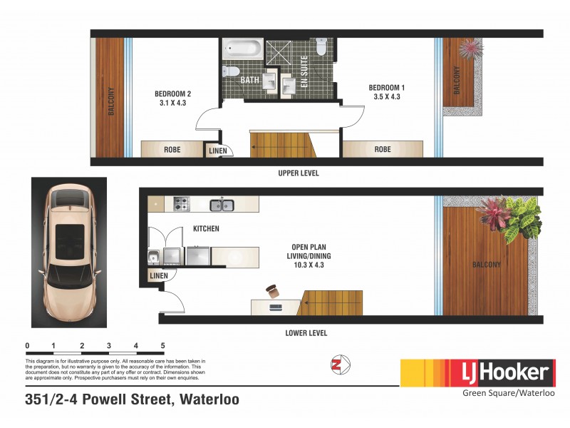 351/2-4 Powell Street, Waterloo NSW 2017 Floorplan