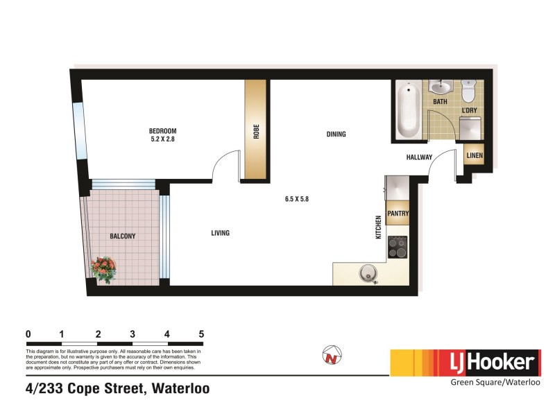 4/233 Cope Street, Waterloo NSW 2017 Floorplan