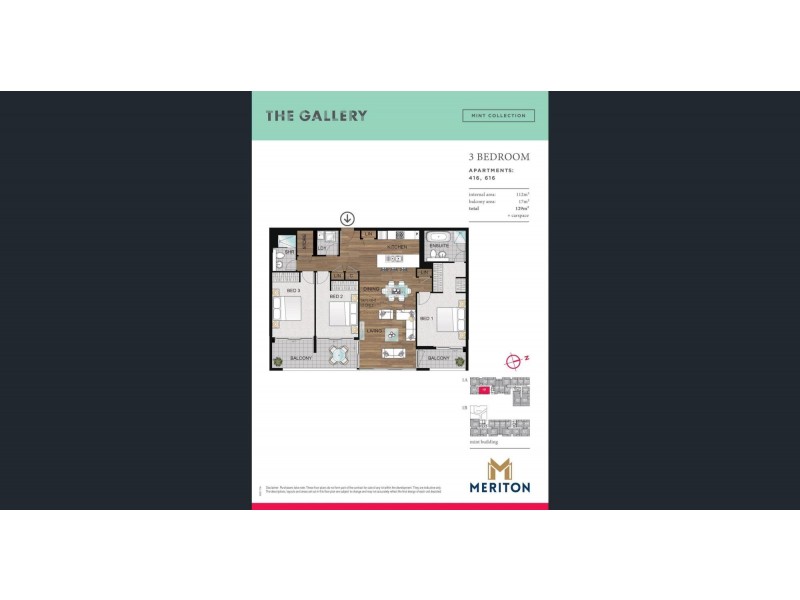 1104/43 Wilson Street, Botany NSW 2019 Floorplan