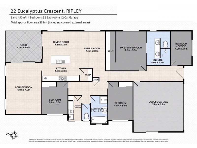 22 Eucalyptus Cres, Ripley QLD 4306 Floorplan