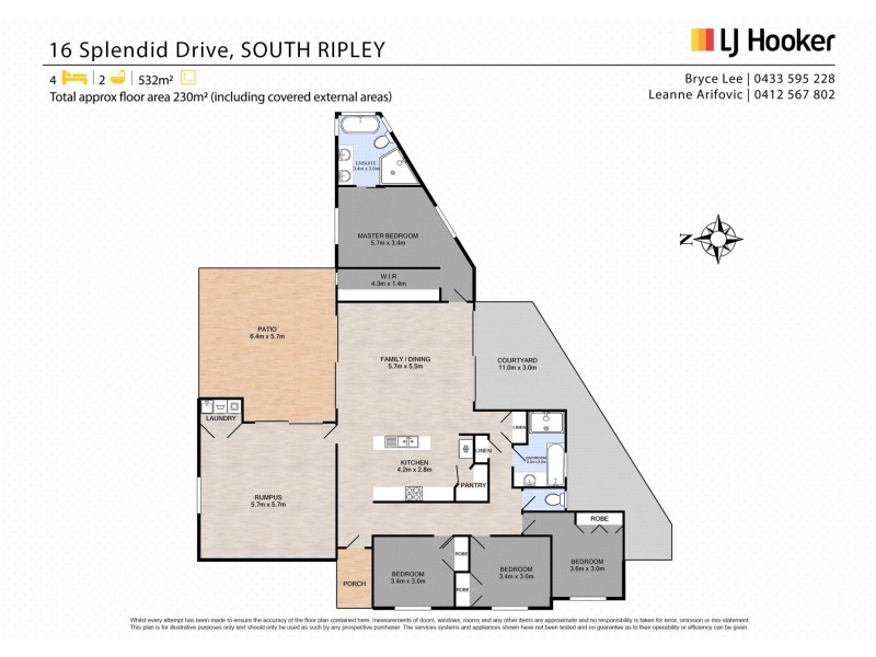 16 Splendid Drive, South Ripley QLD 4306 Floorplan