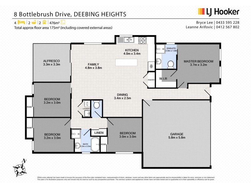 8 Bottlebrush Drive, Deebing Heights QLD 4306 Floorplan